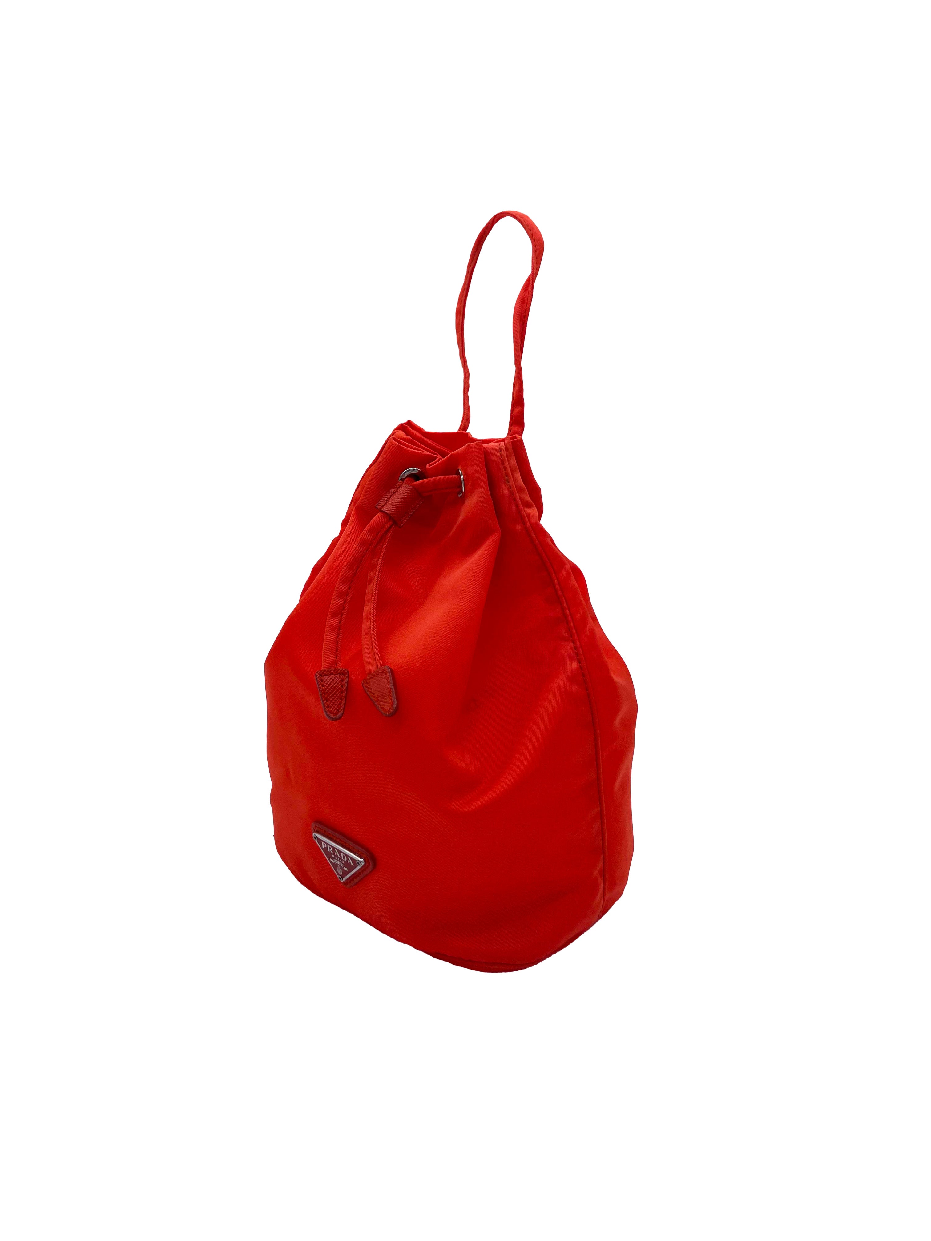 Prada Pouch in Nylon Arancione