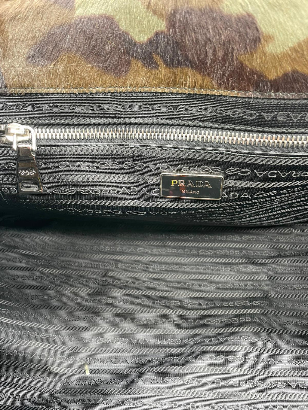 Prada Tote Bag Cavallino Camouflage