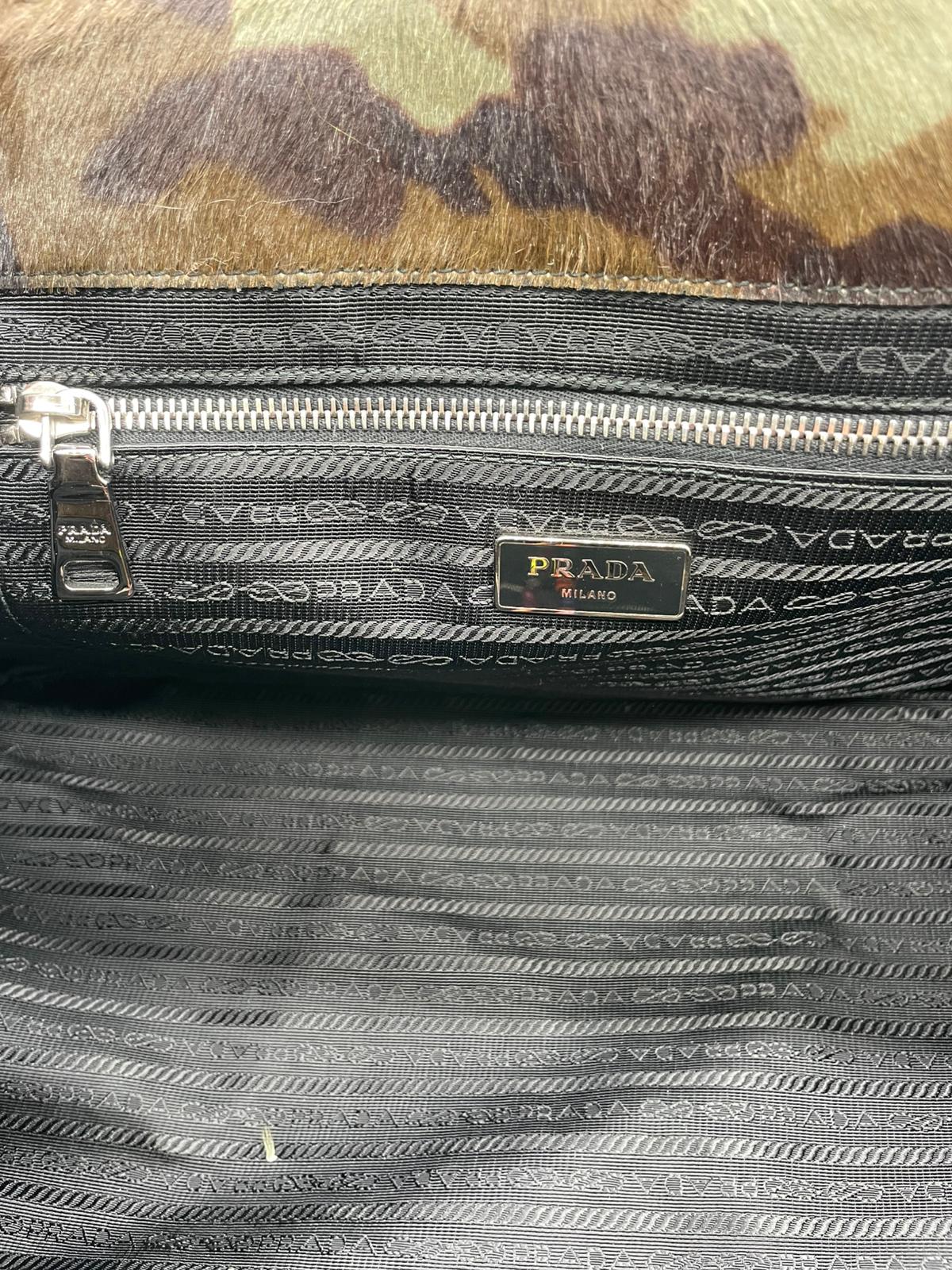 Prada Tote Bag Cavallino Camouflage