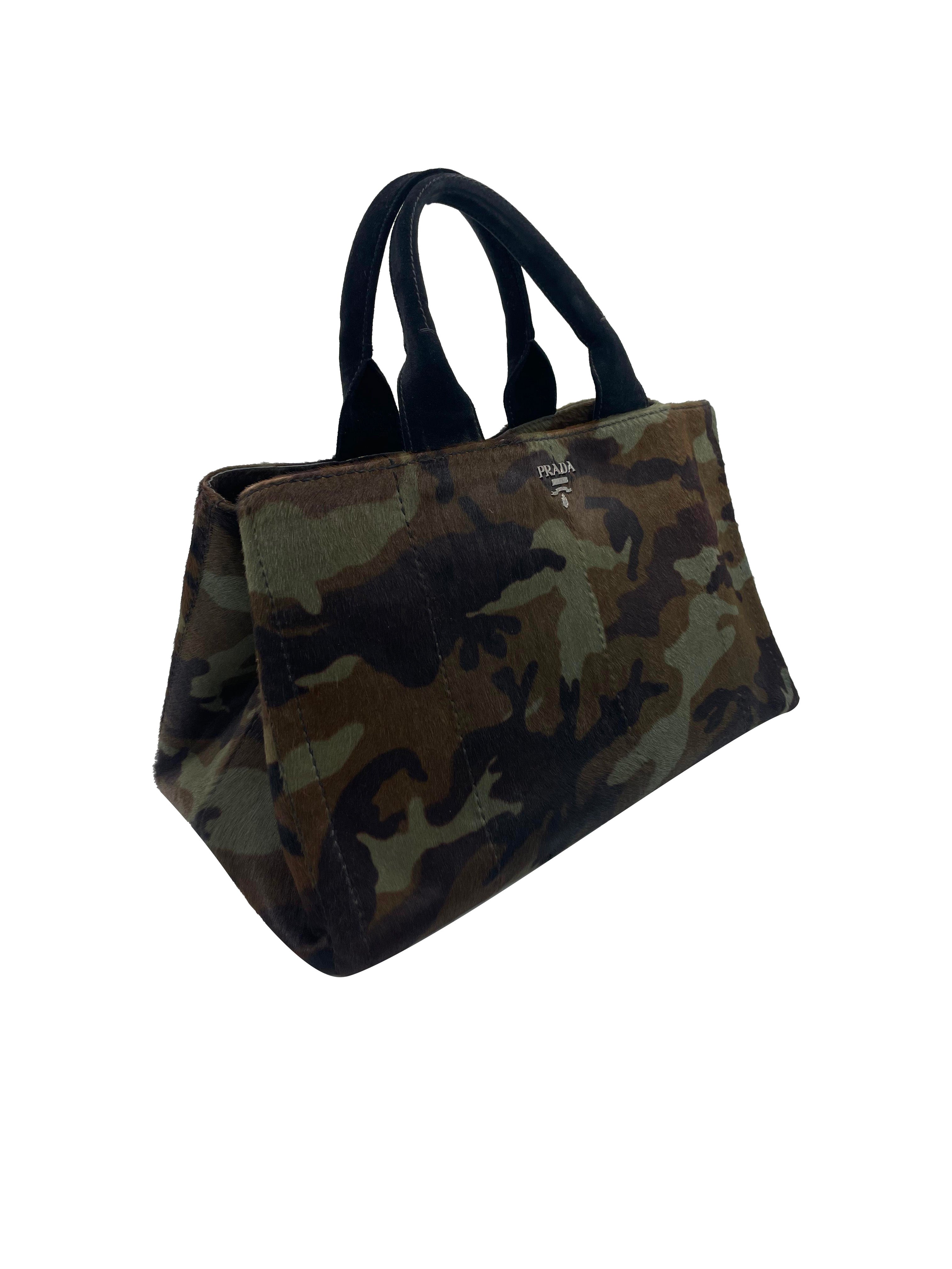 Prada Tote Bag Cavallino Camouflage