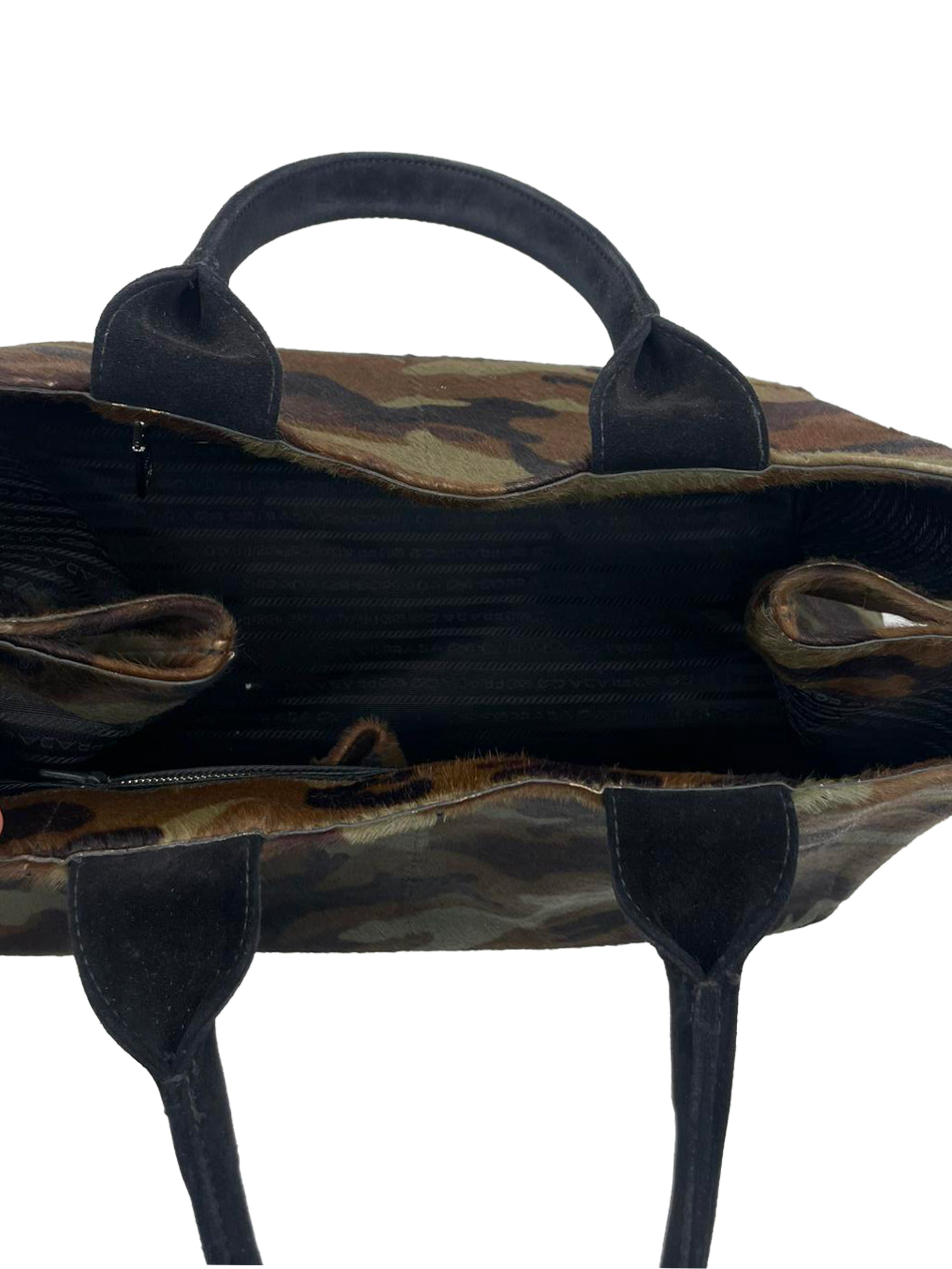 Prada Tote Bag Cavallino Camouflage