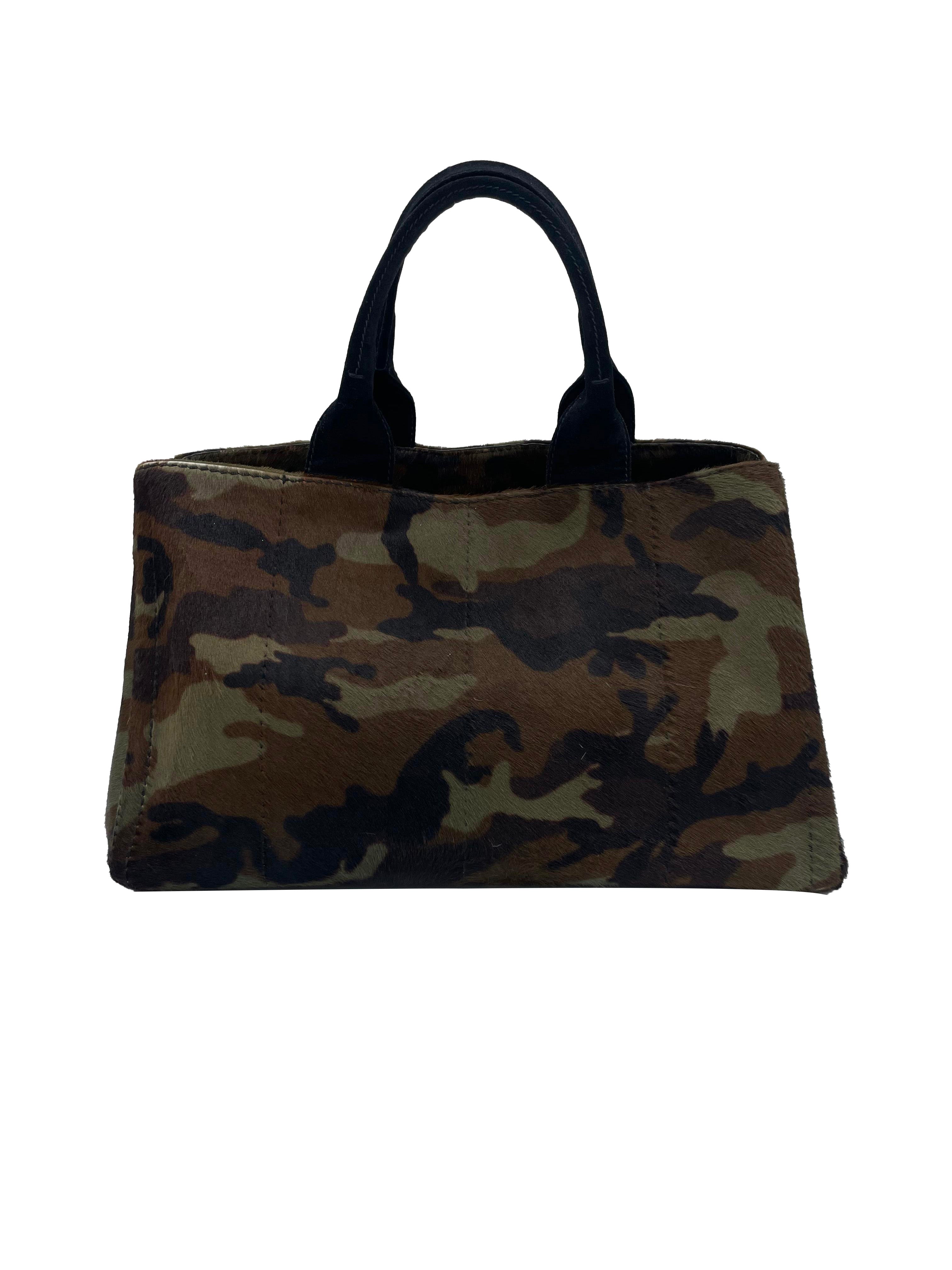 Prada Tote Bag Cavallino Camouflage