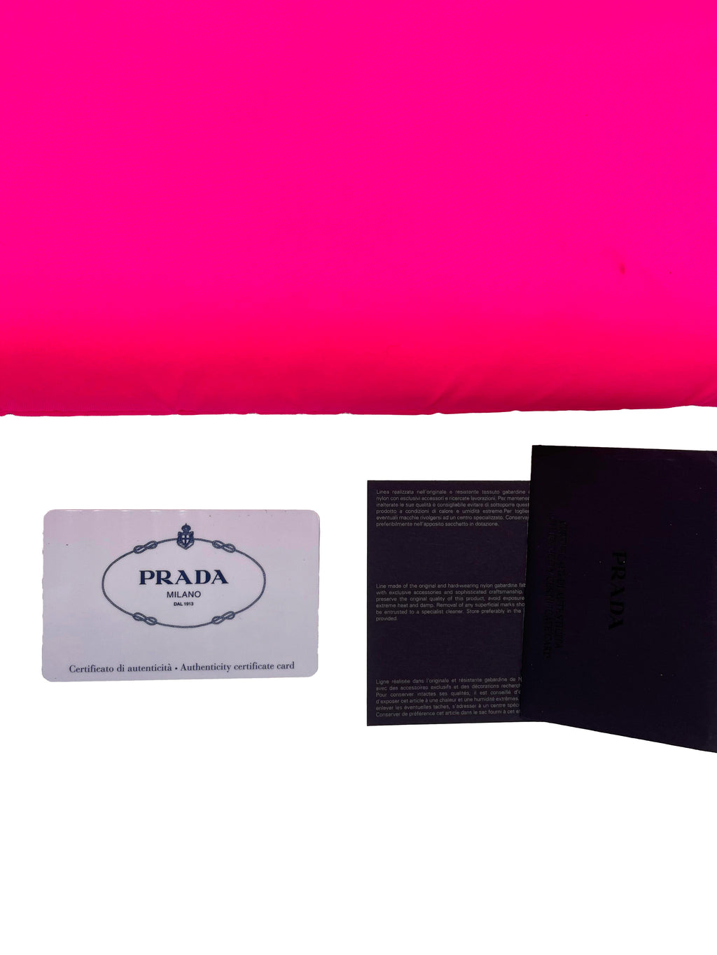 Prada Pochette Piatta Rosa Fluo