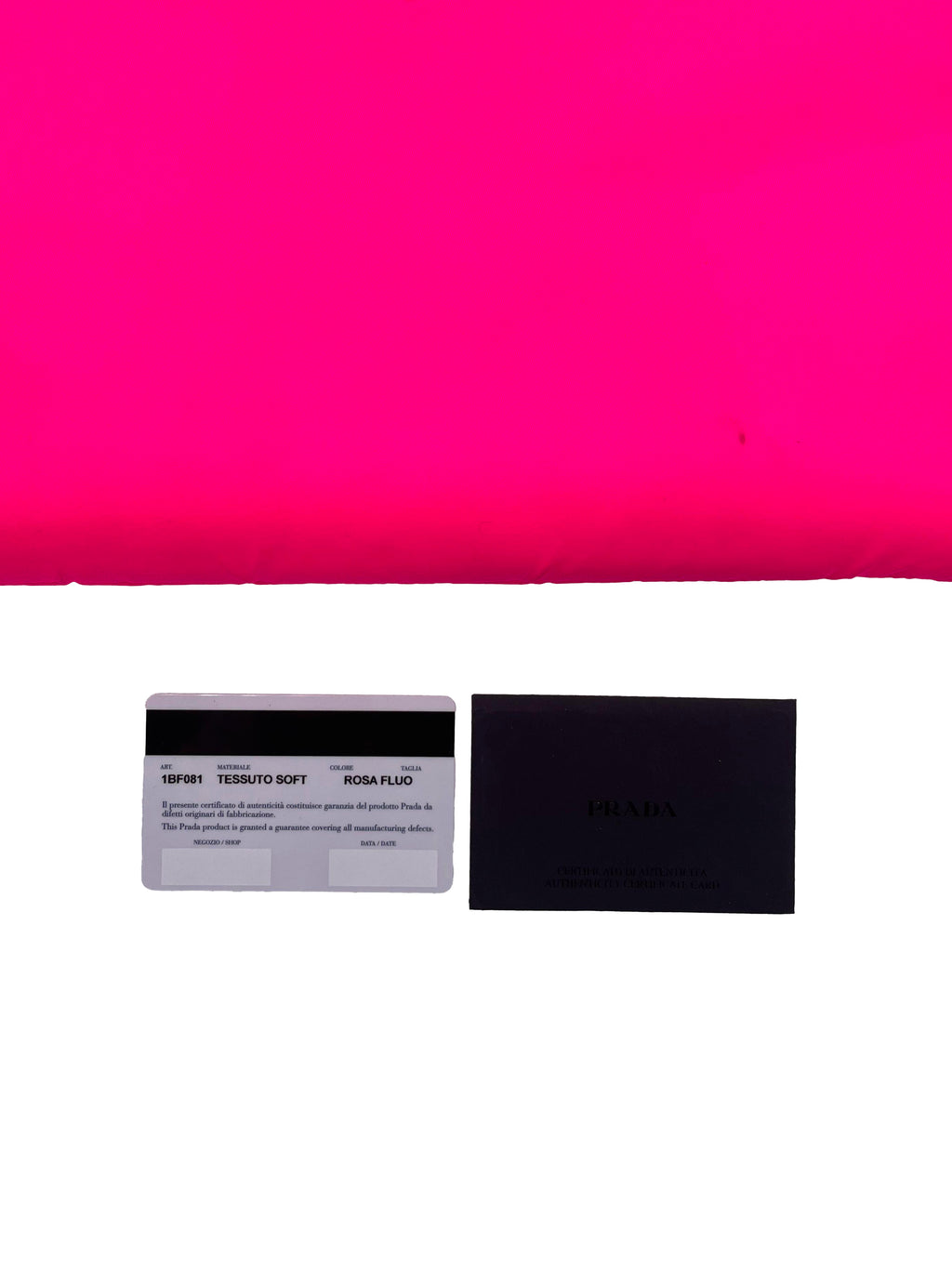 Prada Pochette Piatta Rosa Fluo
