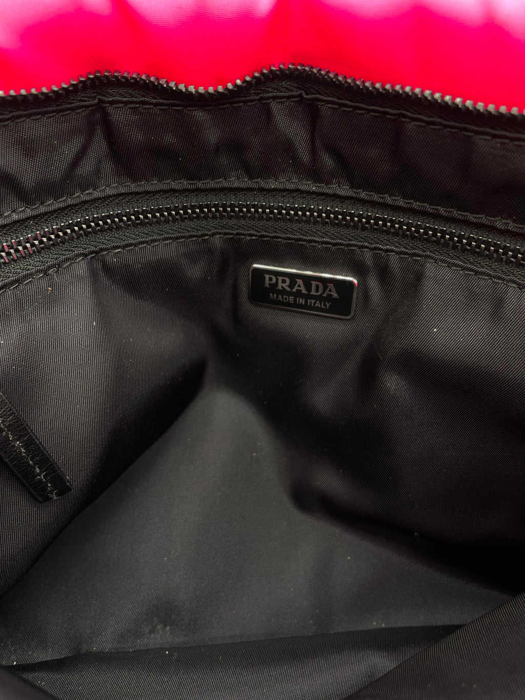 Prada Pochette Piatta Rosa Fluo
