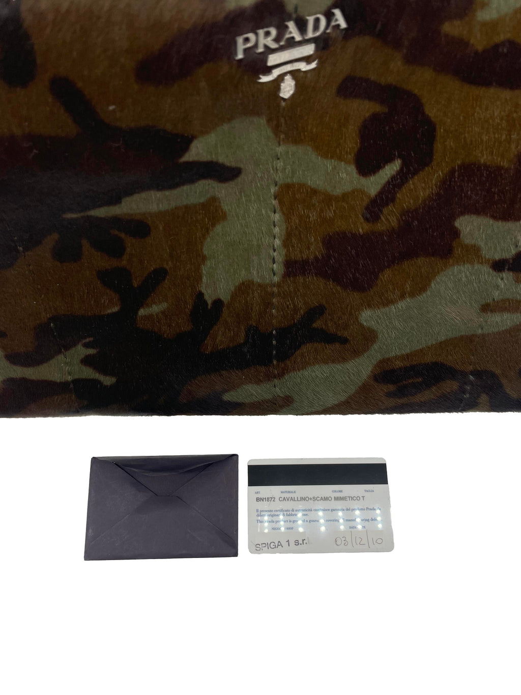 Prada Tote Bag Cavallino Camouflage