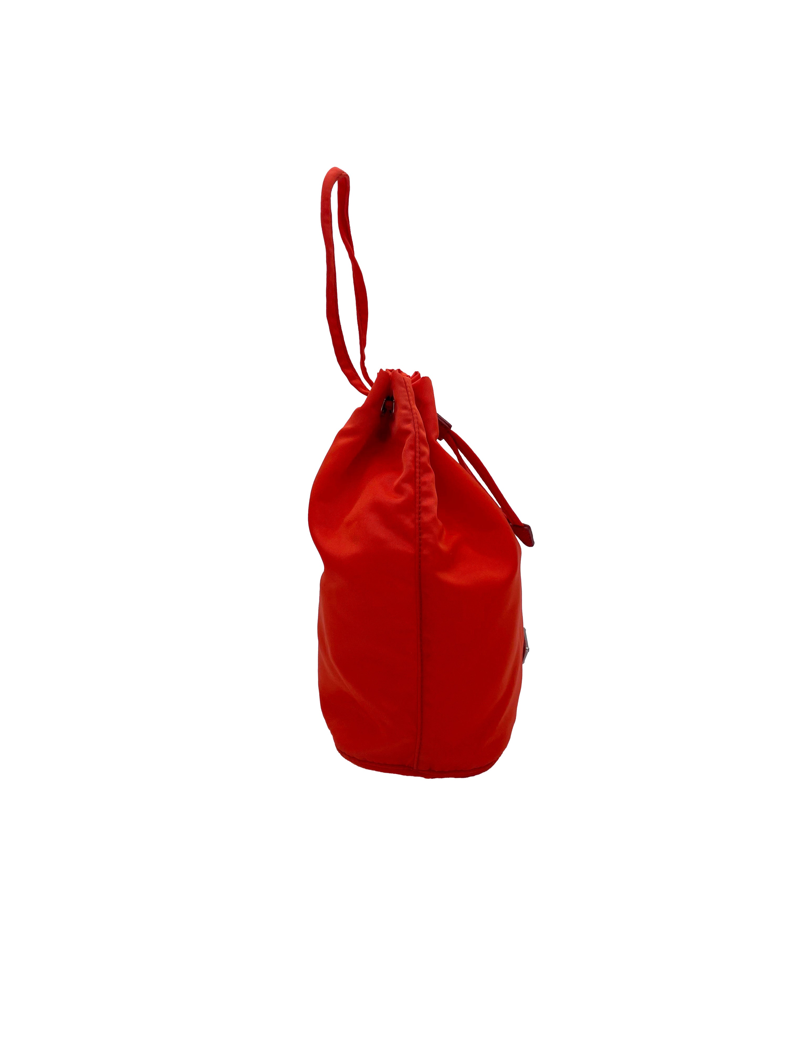 Prada Pouch in Nylon Arancione